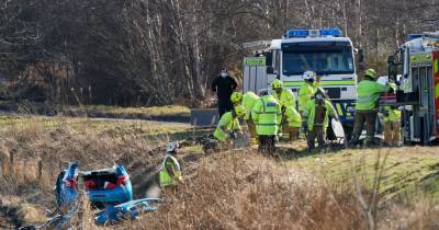 Scots driver cut from wreck and airlifted to hospital following road smash - www.dailyrecord.co.uk - Scotland