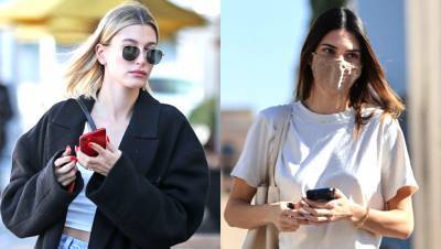 Hailey Baldwin Kendall Jenner Reveal If They’ve Gone Through Justin Bieber Devin Booker’s Texts In Boozy Video - hollywoodlife.com