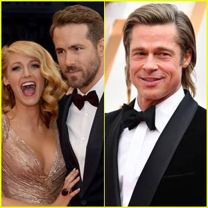 Blake Lively Jokes Ryan Reynolds 'Didn't Invite' Her to Meet Brad Pitt on 'Deadpool 2' Set - www.justjared.com