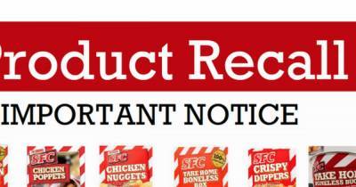 Urgent recall of entire SFS chicken range due to presence of salmonella - www.dailyrecord.co.uk - Scotland