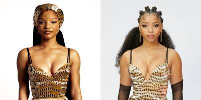 Chloe x Halle Slay in Golden Gowns For Grammys 2021 - www.justjared.com - Los Angeles