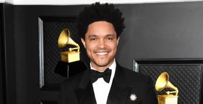Trevor Noah Suits Up for Hosting Duties at the Grammys 2021 - www.justjared.com - Los Angeles - Los Angeles