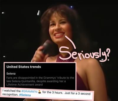 Selena Fans OUTRAGED By Her Grammys Tribute -- Find Out Why! - perezhilton.com - Texas - Taylor - county Swift