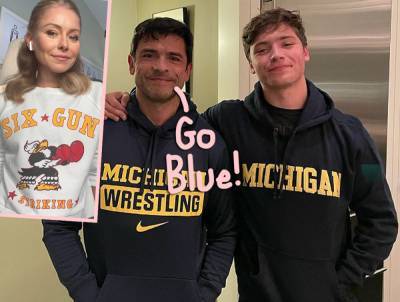 Kelly Ripa & Mark Consuelos' Son Is All Grown Up -- As A College Wrestler! Whoa! - perezhilton.com - Michigan