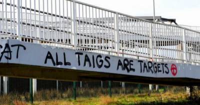 Vile sectarian 'Taigs' graffiti scrawled on Scots bridge will 'not be tolerated', police chief says - www.dailyrecord.co.uk - Scotland