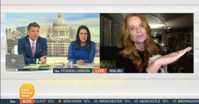 Stunned Susanna Reid apologises as Patsy Palmer 'does a Piers Morgan' in live GMB interview - www.manchestereveningnews.co.uk - Britain - California - county Morgan