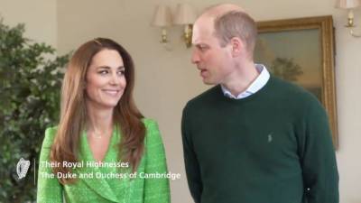 Kate Middleton and Prince William Get Flirty in St. Patrick's Day Video Message With World Leaders - www.etonline.com - Ireland