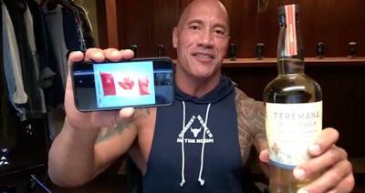 Dwayne Johnson Crashes Canadian Zoom Happy Hour With Big Teremana Tequila Announcement - etcanada.com - Britain - Canada - county Ontario