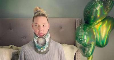 Grey's Anatomy's Katherine Heigl shows results of neck surgery and jokes she's now "bionic" - www.msn.com