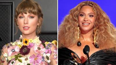 Taylor Swift Is Gifted Flowers and Handwritten Card From Beyoncé After Her GRAMMYs Win - www.etonline.com