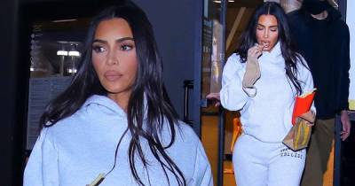 Kim Kardashian cuts a low-key figure for late night takeout run in LA - www.msn.com
