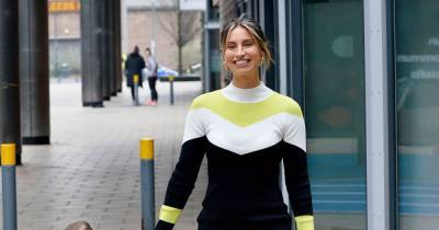 Ferne McCann stuns in stylish figure-hugging dress as she walks hand-in-hand with daughter Sunday - www.ok.co.uk