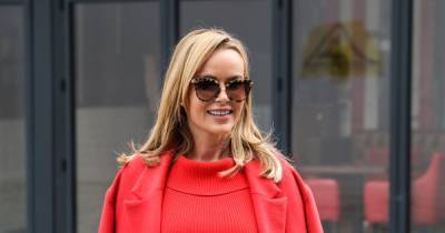 Amanda Holden - Tom Moore - Amanda Holden is a lady in red as she makes an incredibly chic appearance following her Heart FM show - ok.co.uk