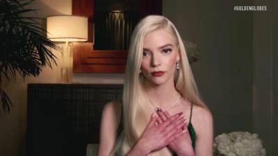 You Probably Missed This Incredible Detail on Anya Taylor-Joy's Golden Globe Nails - www.glamour.com