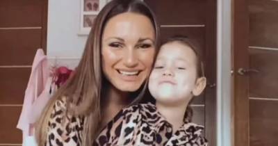 Sam Faiers and mini-me daughter Rosie wear matching leopard print pyjamas in adorable snap - www.ok.co.uk