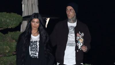 Kourtney Kardashian Sports An Explicit T-Shirt While On A Romantic Date With Travis Barker - hollywoodlife.com