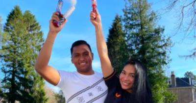 Alfredo Morelos gets good luck energy 'vibes' from wife and baby daughter for magical 55th league goal - www.dailyrecord.co.uk