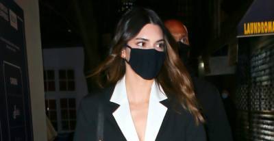 Kendall Jenner Rocks Tuxedo Dress for Night Out in NYC - www.justjared.com - New York