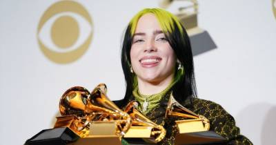 Billie Eilish surprises fans as she admits her trademark black and green hair was really a wig - www.ok.co.uk