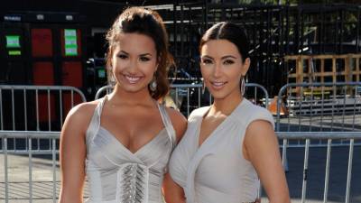 Kim Kardashian Supports Demi Lovato at Docuseries Premiere - www.etonline.com - Los Angeles