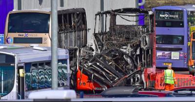 Fire melts two double decker buses as inferno rips through Scots depot - www.dailyrecord.co.uk - Scotland