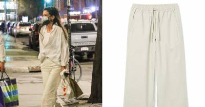 Recreate Katie Holmes’ Breezy Spring Look With These Linen-Blend Pants - www.usmagazine.com