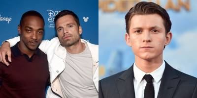 Anthony Mackie & Sebastian Stan Are Competing With Tom Holland - Watch! - www.justjared.com