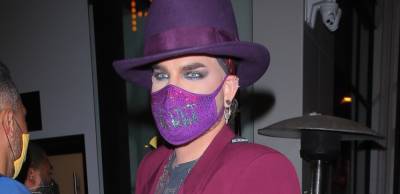 Adam Lambert Channels Boy George While Out to Dinner in West Hollywood - www.justjared.com