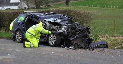 Emergency services race to horror two-vehicle crash on A716 as man hospitalised - www.dailyrecord.co.uk - Scotland