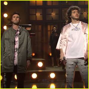 Adam Levine Joins Jack Harlow on 'Saturday Night Live' Stage for 'Same Guy' Performance - Watch! - www.justjared.com