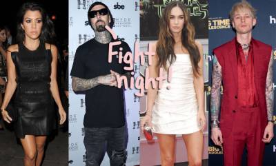 Kourtney Kardashian & Travis Barker Join Megan Fox & Machine Gun Kelly Ringside For UFC Fight Double Date! - perezhilton.com - state Nevada