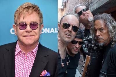 Sir Elton John joins Metallica because ‘Nothing Else Matters’ with Miley - nypost.com