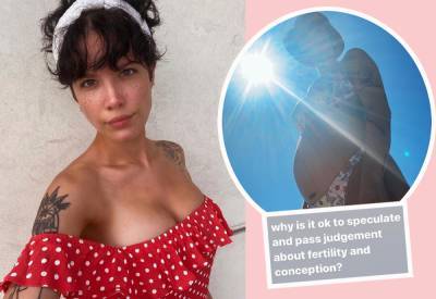 Halsey Shuts Down Offensive Speculation, Says Pregnancy Was ‘100% Planned’ - perezhilton.com