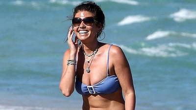 Chanel West Coast Stuns In Lavender Bandeau Bikini While Tanning At Miami Beach — See Pics - hollywoodlife.com - Miami