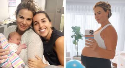 New mum Fiona Falkiner shares adorable before and after pics - www.who.com.au