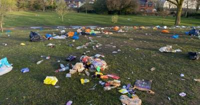 Disgust as mountains of rubbish left in Manchester parks and squares as thousands flock outside - www.manchestereveningnews.co.uk - Manchester