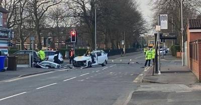 Four taken to hospital after chase ends in serious crash - the police watchdog is investigating - www.manchestereveningnews.co.uk - Manchester