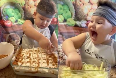 Knife-wielding toddler chef gives Gordon Ramsay a run for his money - nypost.com