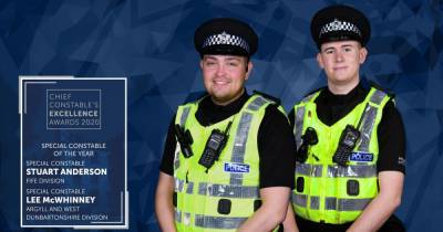 Brave Dumbarton special constable recognised by Police Scotland - www.dailyrecord.co.uk - Scotland