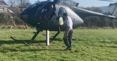 Police looking into helicopter trip to pick up roast beef barm to see if it broke lockdown rules - www.manchestereveningnews.co.uk - county Valley - Manchester