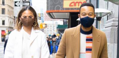 Chrissy Teigen & John Legend Hold Hands During Day Out in NYC - www.justjared.com - New York