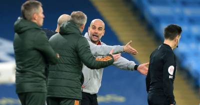 Pep Guardiola asked about touchline row with Manchester United manager Solskjaer - www.manchestereveningnews.co.uk - Manchester