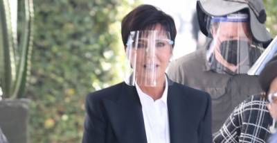 Kris Jenner Stays Safe Behind Face Shield While Filming a New Commercial - www.justjared.com - Los Angeles
