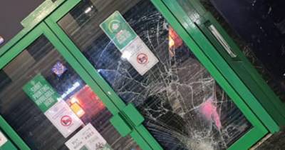 Celtic shop vandalised amid chaotic scenes in Glasgow following Rangers title win - www.dailyrecord.co.uk - Scotland