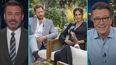 Jimmy Kimmel and More Late Night Hosts React After Meghan Markle and Prince Harry's 'Shocking' Oprah Interview - www.etonline.com