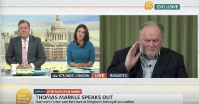 Susanna Reid forced to apologise as Thomas Markle swears live on GMB - www.manchestereveningnews.co.uk - Britain