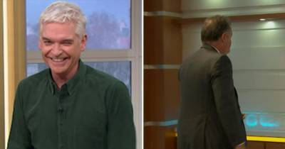 Phillip Schofield makes cheeky dig at Piers Morgan's walk-off on GMB and threatens to exit This Morning set - www.ok.co.uk - Britain