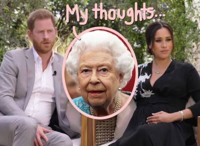 The Queen Responds! Buckingham Palace Releases Statement On Prince Harry & Meghan Markle’s Oprah Interview - perezhilton.com