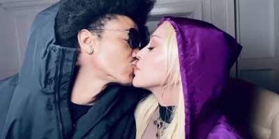 Madonna Kisses Boyfriend Ahlamalik Williams in Steamy Video - www.justjared.com - county Williams