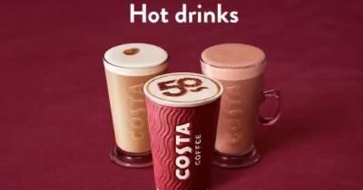 Costa Coffee are selling all hot drinks for just 50p as part of 50th birthday celebrations - www.ok.co.uk